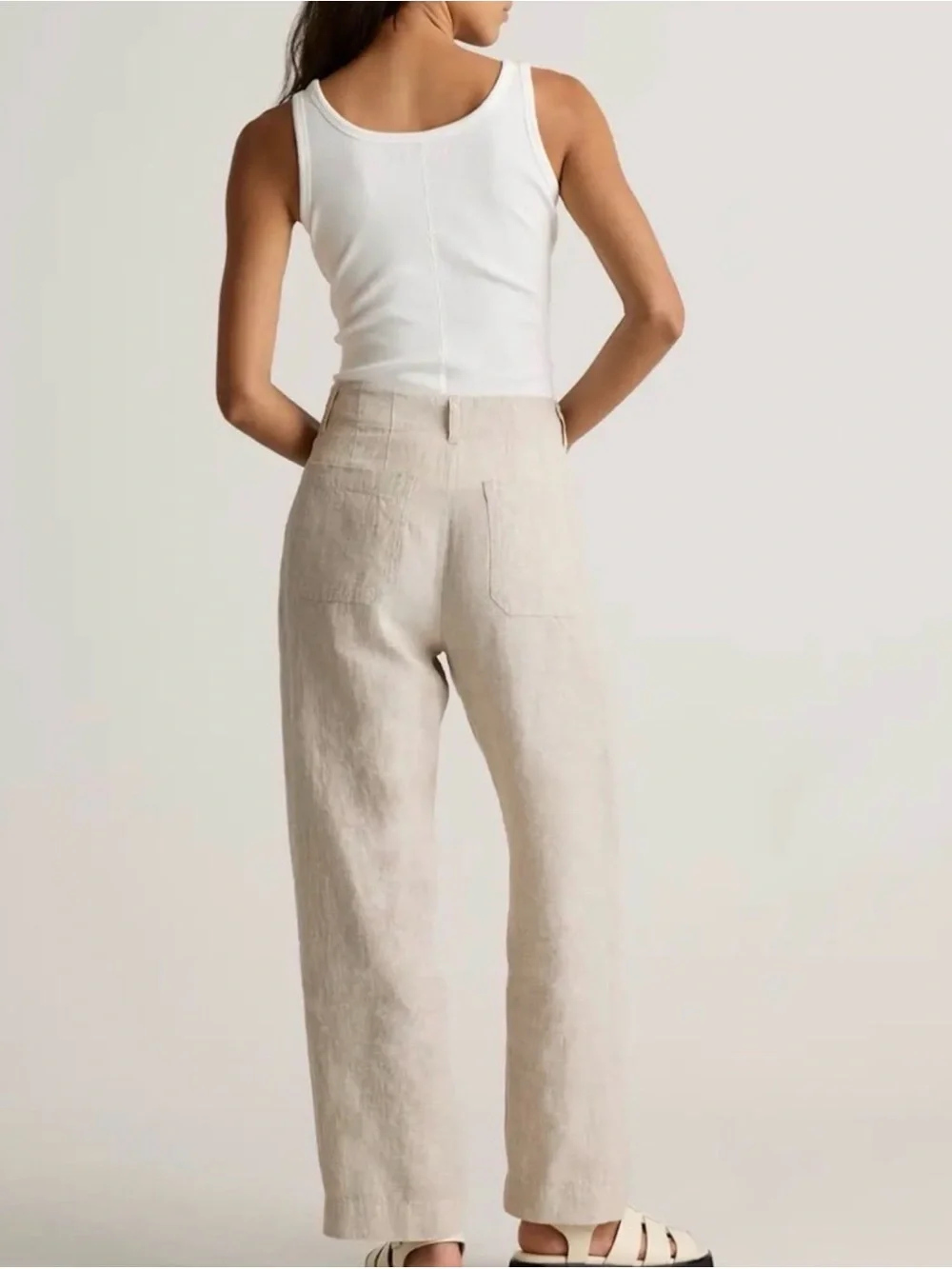 Quince European Linen Wide Leg Pants